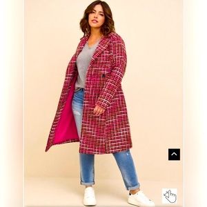Full length Tweed Look coat from Torrid ( Fall 2022) worn once